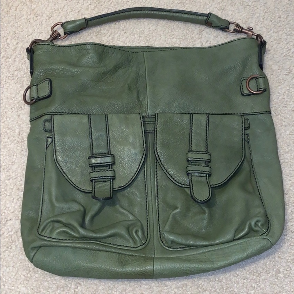 Liebeskind army green hand bag